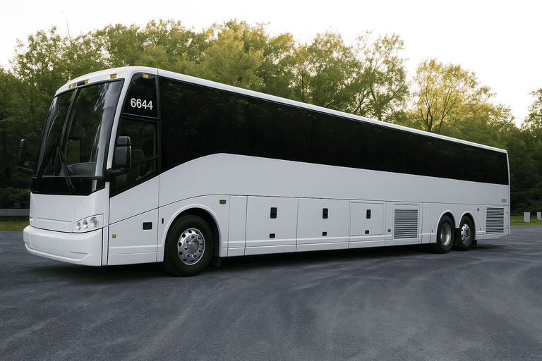 exterior of Lake Forest Coach Bus Service coach bus