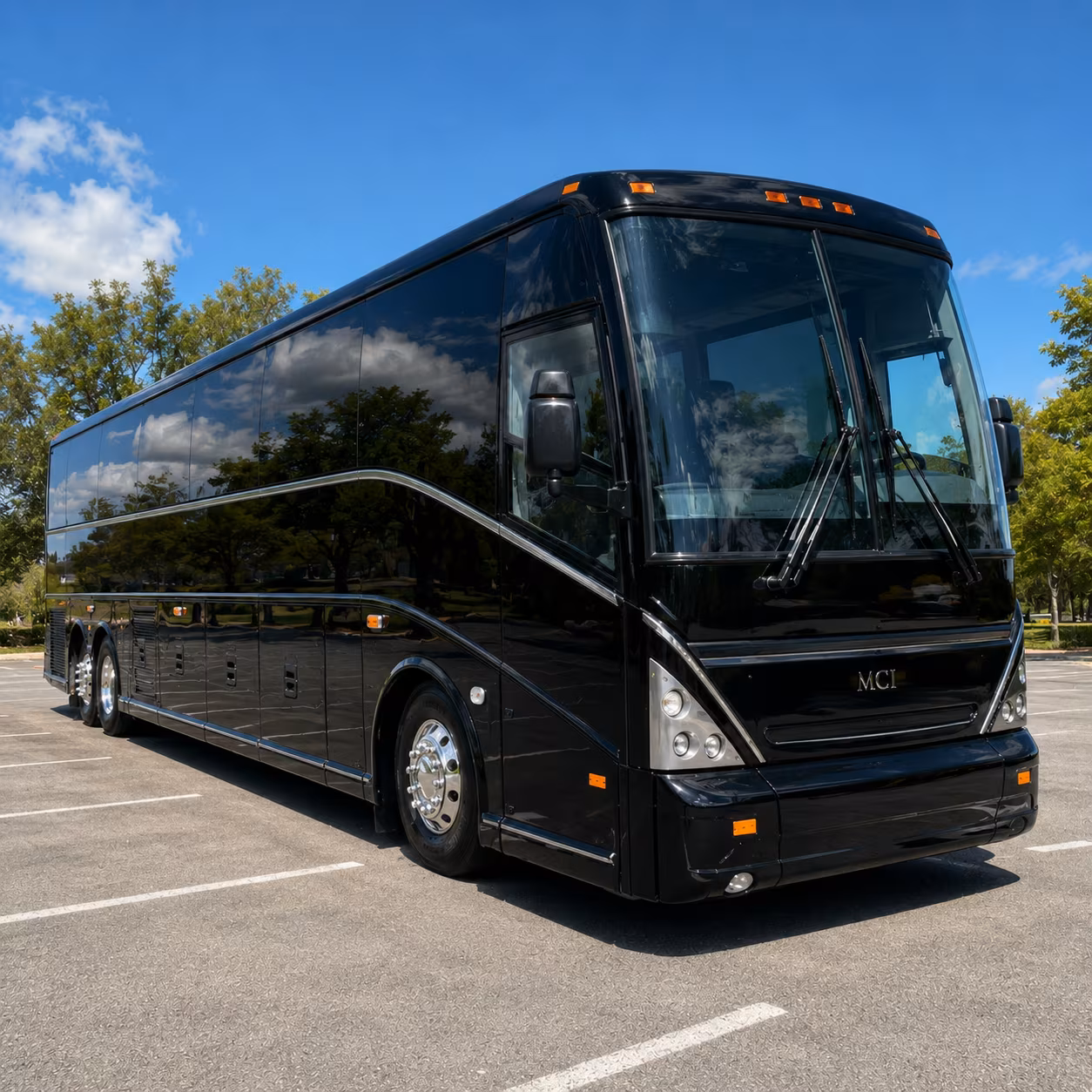 charter bus rentals to john wayne airport sna from lake forest