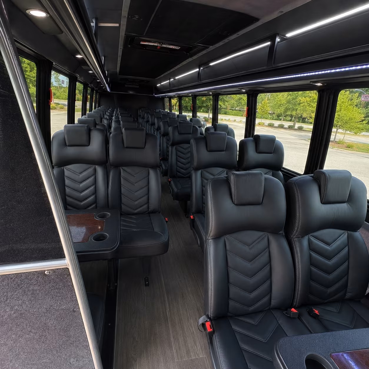 does the day of the week or the date change what a bus rental costs in lake forest