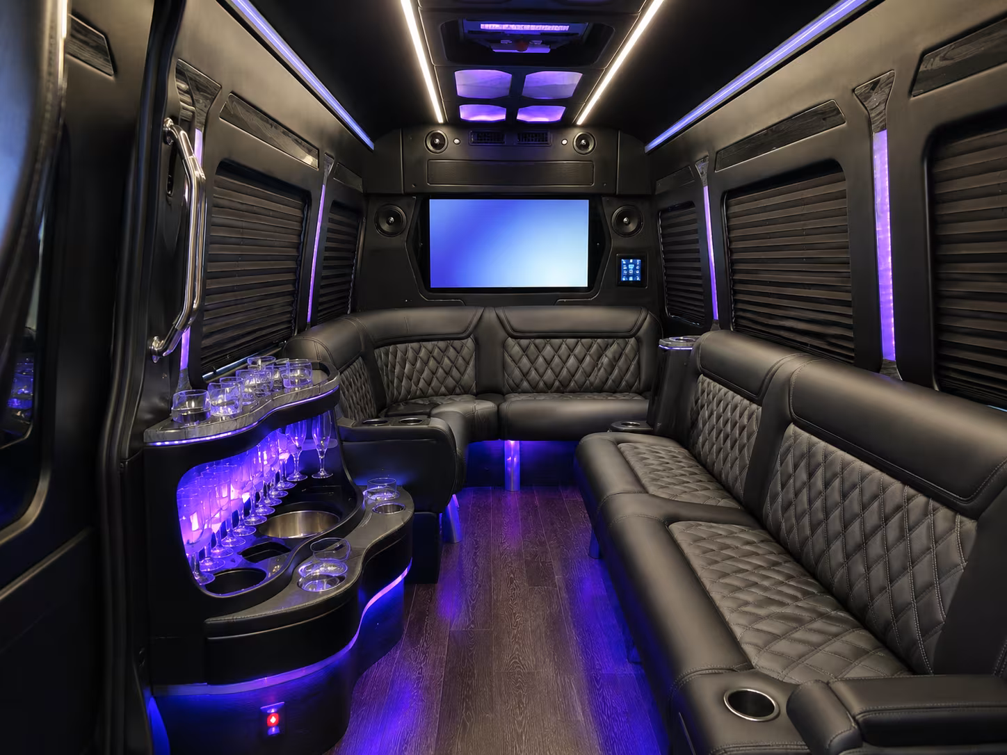 hotel to venue shuttle buses for lake forest corporate events