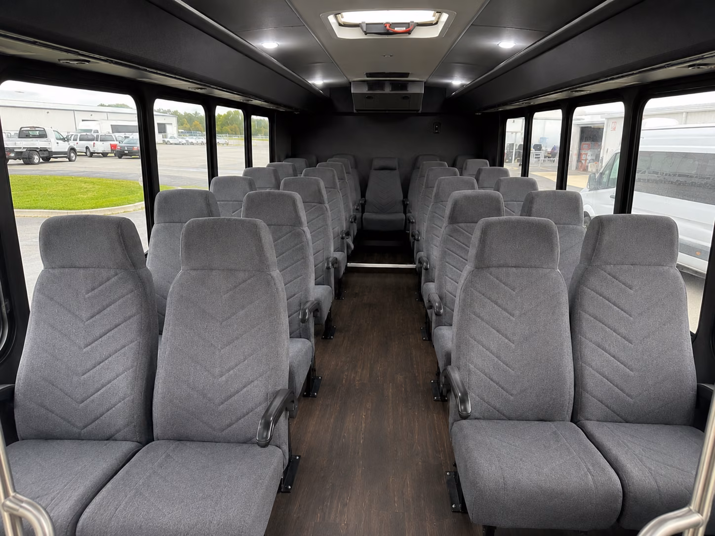 lake forest 18 passenger minibus interior