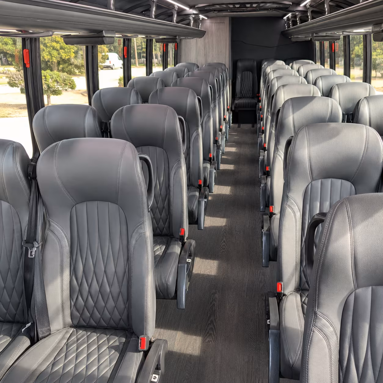 lake forest 35 passenger minibus inside