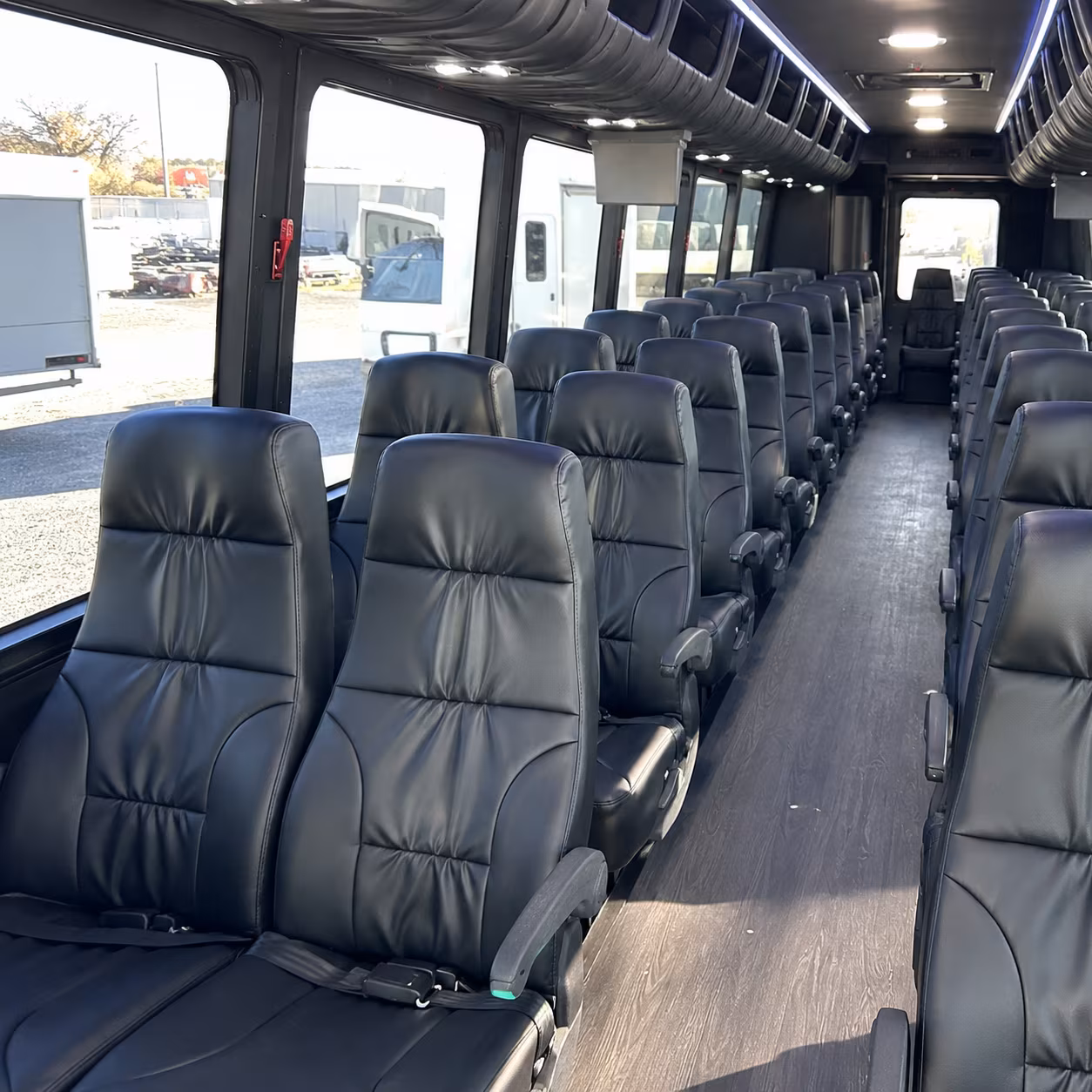 lake forest 35 passenger minibus interior