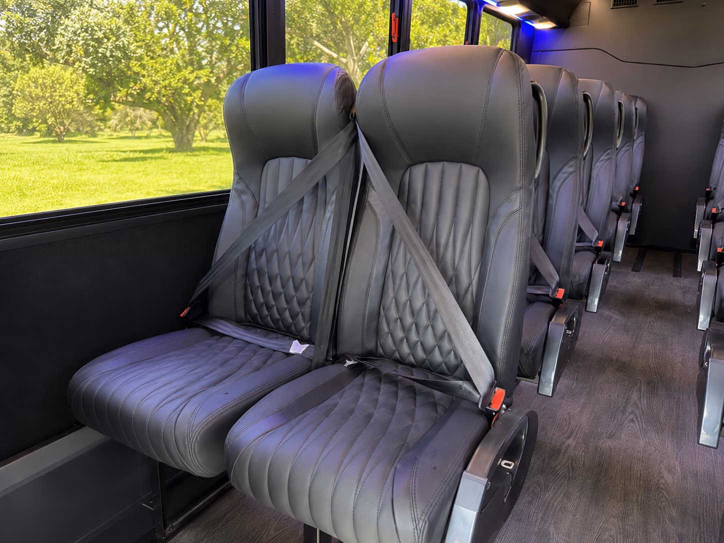 lake forest sporting event transportation onboard seating