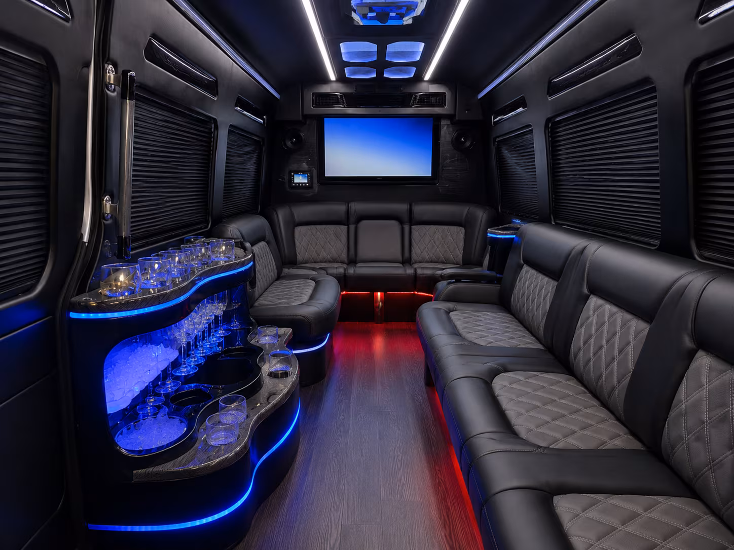 lake forest sprinter limousine interior
