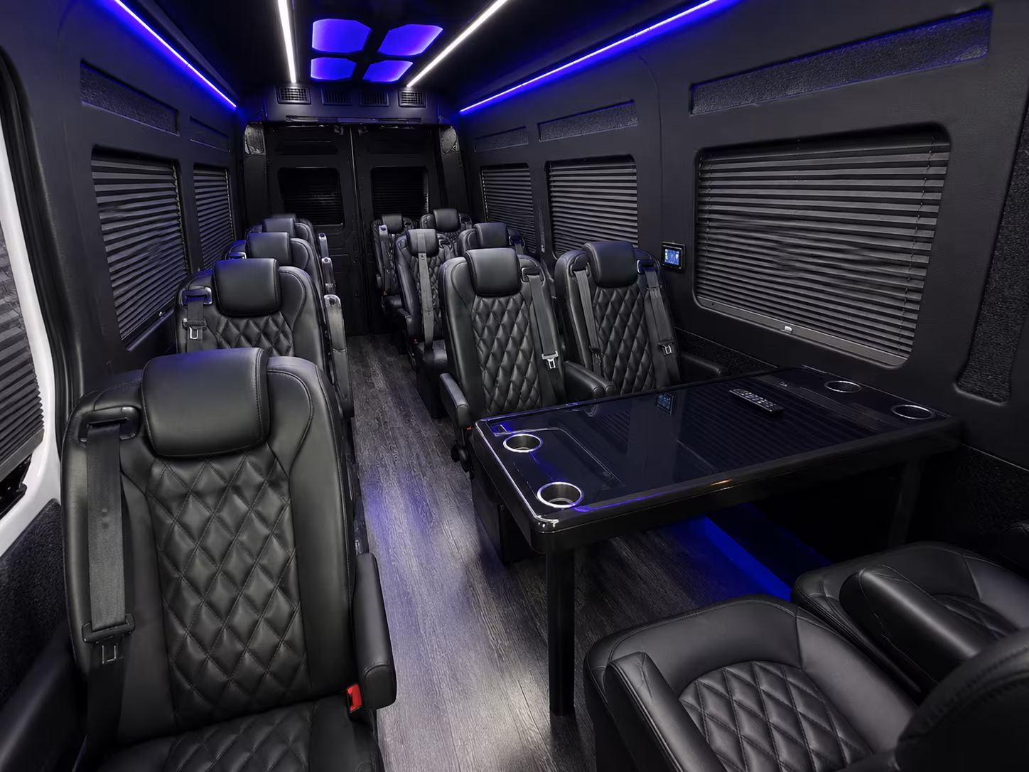 lake forest sprinter van with driver inside