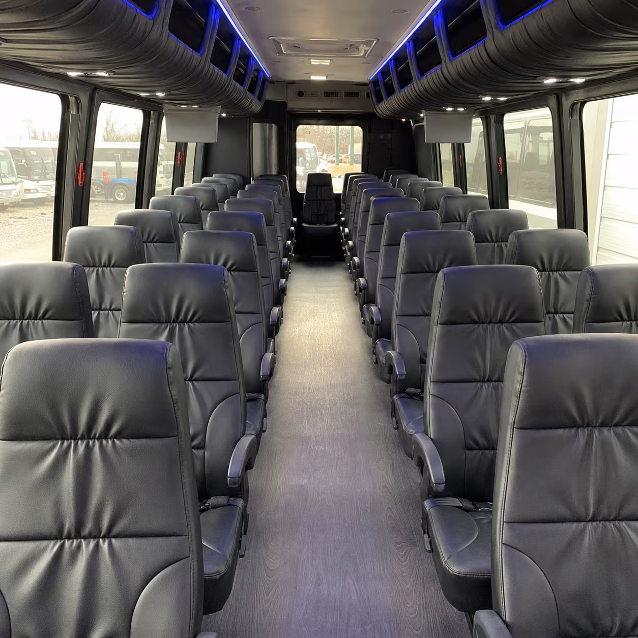 lake forest wedding transportation onboard seating